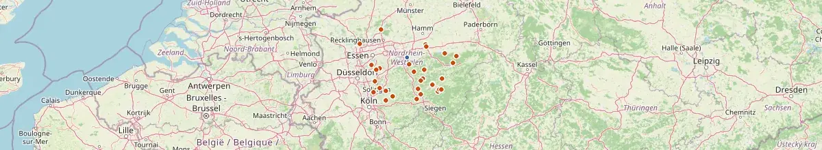 Karte mit den Selbstversorgerhäusern in Schwerte