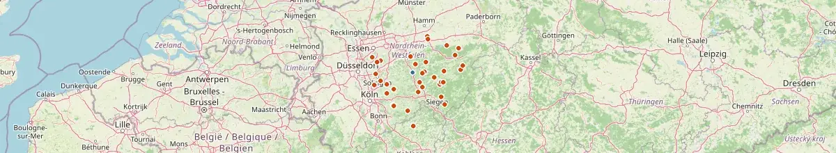 Karte mit den Selbstversorgerhäusern in Lüdenscheid