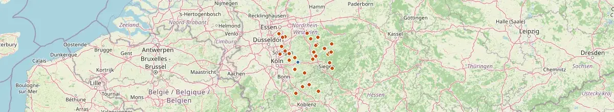 Karte mit den Selbstversorgerhäusern in Engelskirchen