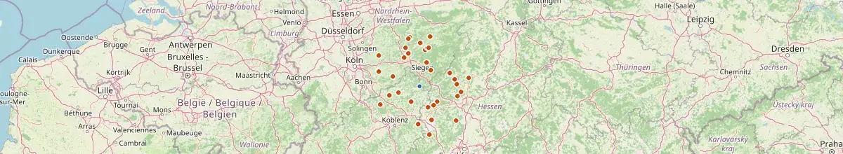 Karte mit den Selbstversorgerhäusern in Daaden