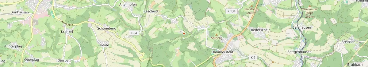 Karte mit den Selbstversorgerhäusern in Kescheid