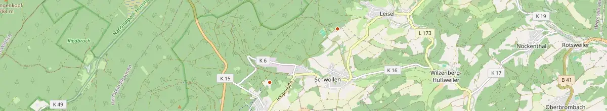 Karte mit den Selbstversorgerhäusern in Birkenfeld