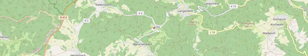 Karte mit den Selbstversorgerhäusern in Landkreis Mayen-Koblenz