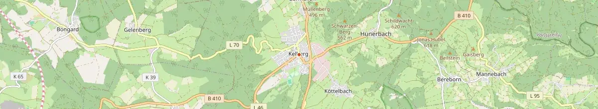 Karte mit den Selbstversorgerhäusern in Kelberg
