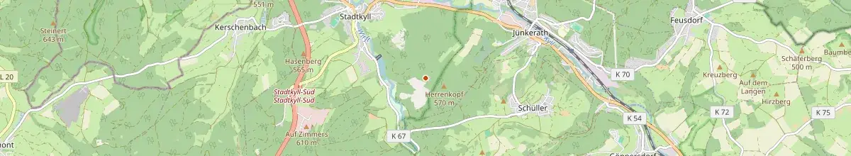 Karte mit den Selbstversorgerhäusern in Stadtkyll