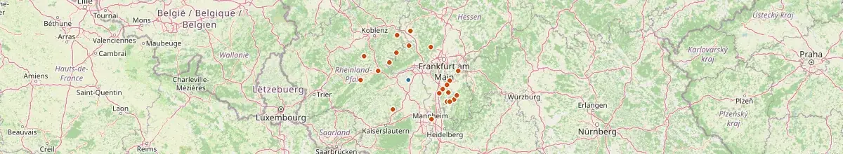 Karte mit den Selbstversorgerhäusern in Mainz-Bingen