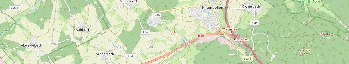 Karte mit den Selbstversorgerhäusern in Rheinböllen