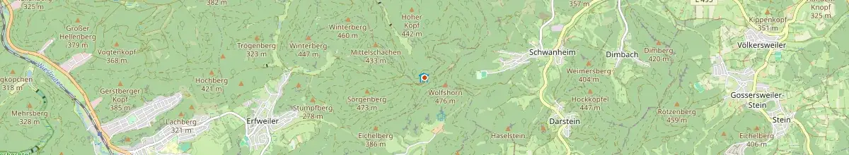 Karte mit den Selbstversorgerhäusern in Hauenstein