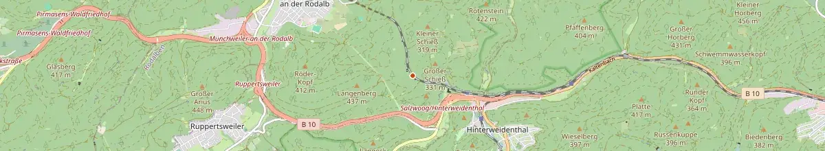 Karte mit den Selbstversorgerhäusern in Münchweiler an der Rodalb