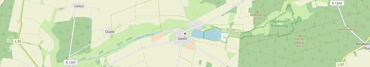 Karte mit den Selbstversorgerhäusern in Zerbst (Anhalt)