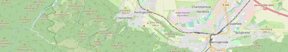 Karte mit den Selbstversorgerhäusern in Darlingerode
