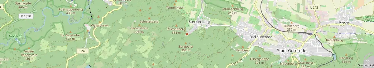 Karte mit den Selbstversorgerhäusern in Stecklenberg