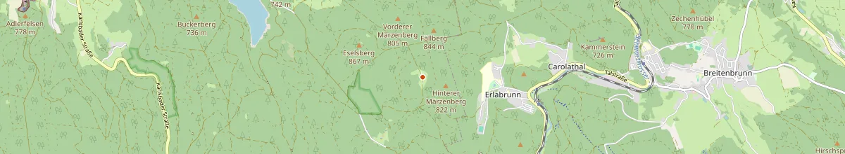 Karte mit den Selbstversorgerhäusern in Eibenstock