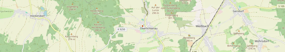 Karte mit den Selbstversorgerhäusern in Pulsnitz