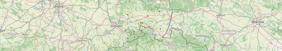 Karte mit den Selbstversorgerhäusern in Herrnhut