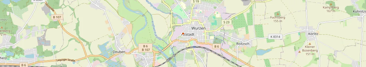 Karte mit den Selbstversorgerhäusern in Wurzen