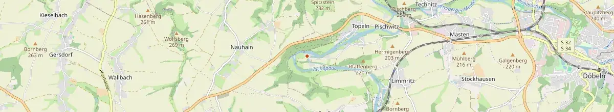 Karte mit den Selbstversorgerhäusern in Döbeln