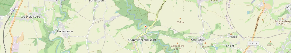 Karte mit den Selbstversorgerhäusern in Halsbrücke