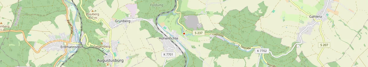 Karte mit den Selbstversorgerhäusern in Leubsdorf