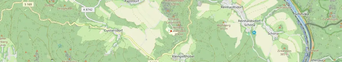 Karte mit den Selbstversorgerhäusern in Gohrisch