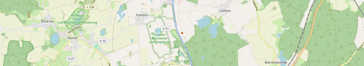 Karte mit den Selbstversorgerhäusern in Lankau