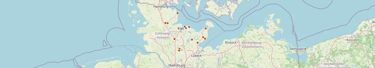 Karte mit den Selbstversorgerhäusern in Hohenfelde