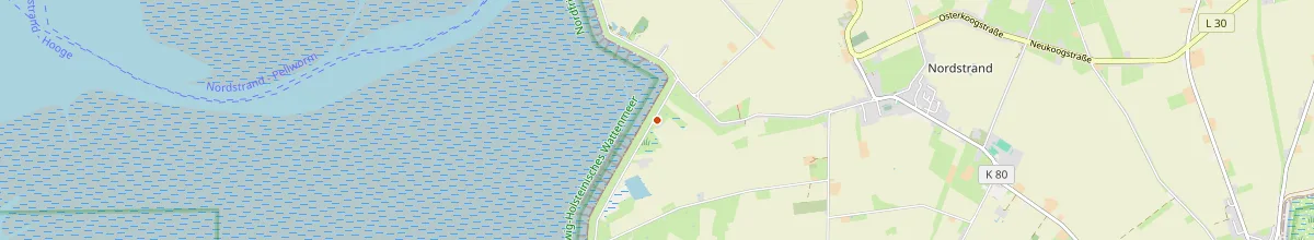Karte mit den Selbstversorgerhäusern in Nordstrand
