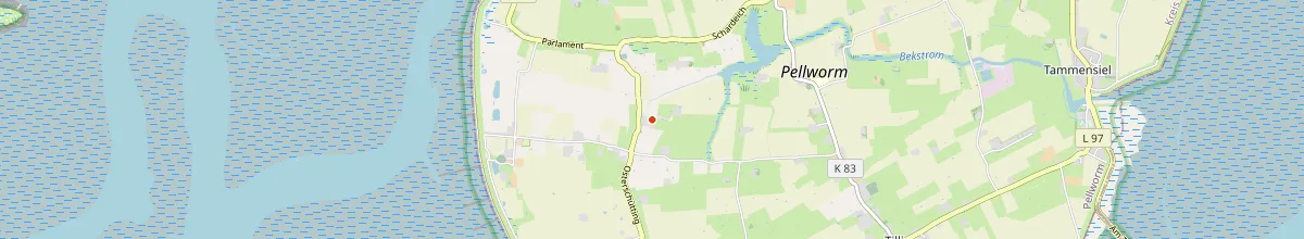 Karte mit den Selbstversorgerhäusern in Pellworm