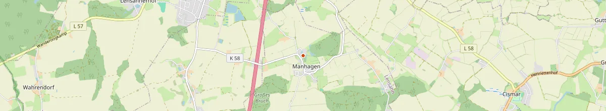 Karte mit den Selbstversorgerhäusern in Manhagen