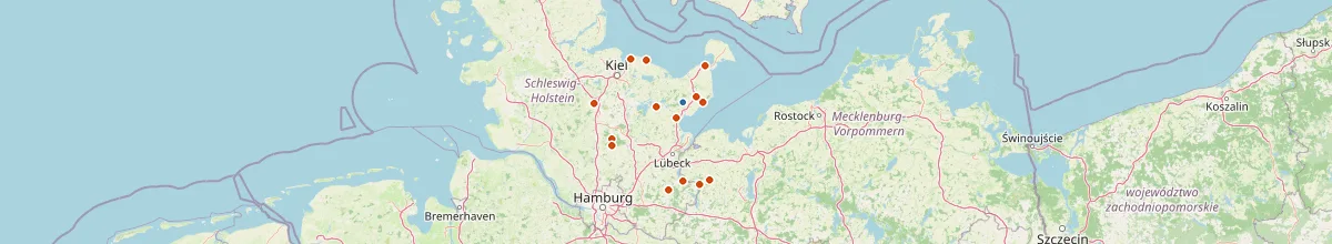 Karte mit den Selbstversorgerhäusern in Sierksdorf