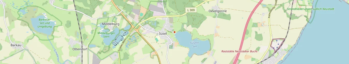 Karte mit den Selbstversorgerhäusern in Süsel