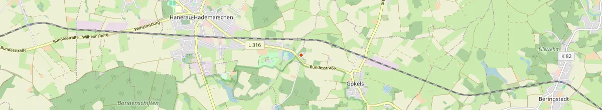Karte mit den Selbstversorgerhäusern in Hanerau-Hademarschen