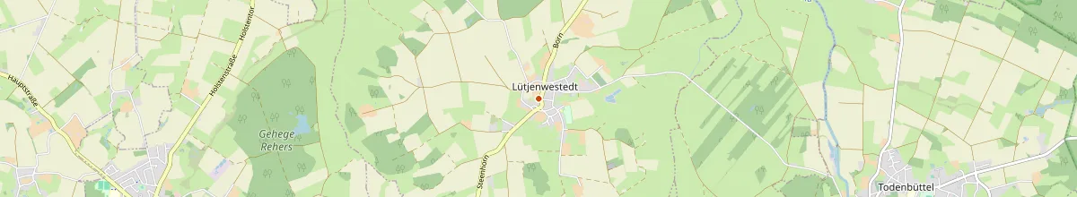 Karte mit den Selbstversorgerhäusern in Lütjenwestedt