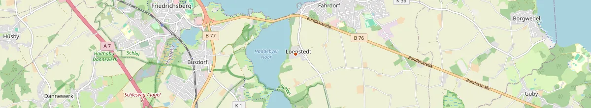 Karte mit den Selbstversorgerhäusern in Loopstedt