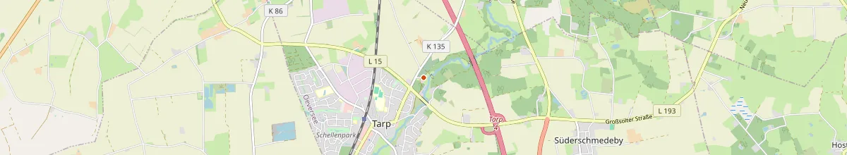 Karte mit den Selbstversorgerhäusern in Tarp