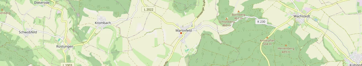 Karte mit den Selbstversorgerhäusern in Schimberg