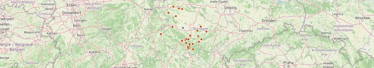 Karte mit den Selbstversorgerhäusern in Gotha