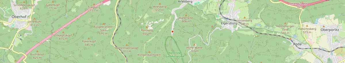 Karte mit den Selbstversorgerhäusern in Geratal