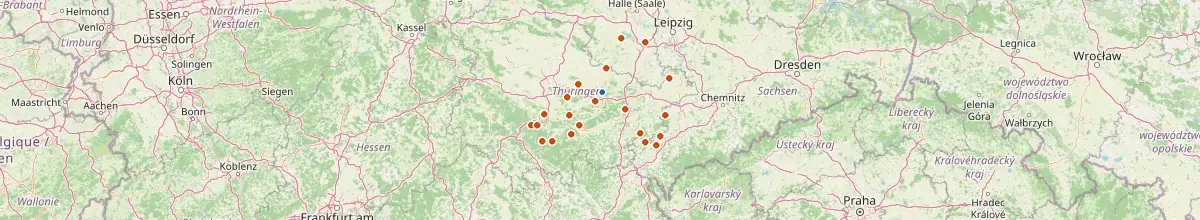 Karte mit den Selbstversorgerhäusern in Jena