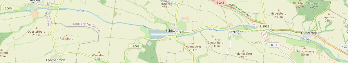 Karte mit den Selbstversorgerhäusern in Hohenstein