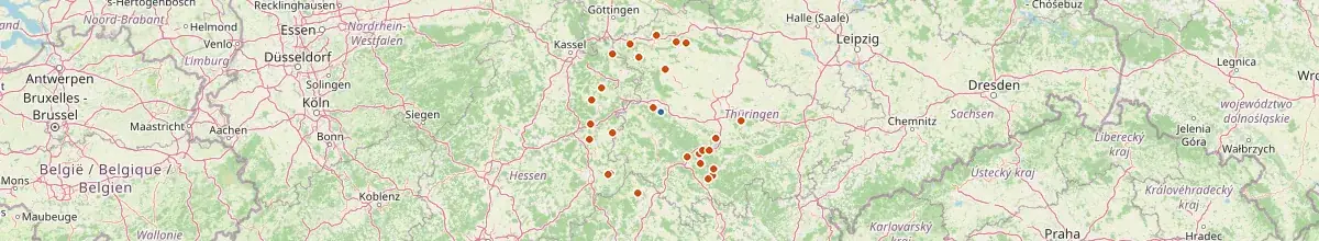Karte mit den Selbstversorgerhäusern in Wutha-Farnroda