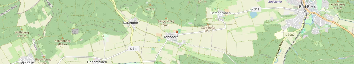 Karte mit den Selbstversorgerhäusern in Tonndorf